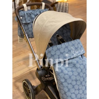 Saco de entretiempo Acqua La Giraffa Bianca e Blu Saco de entretiempo Acqua La Giraffa Bianca e Blu