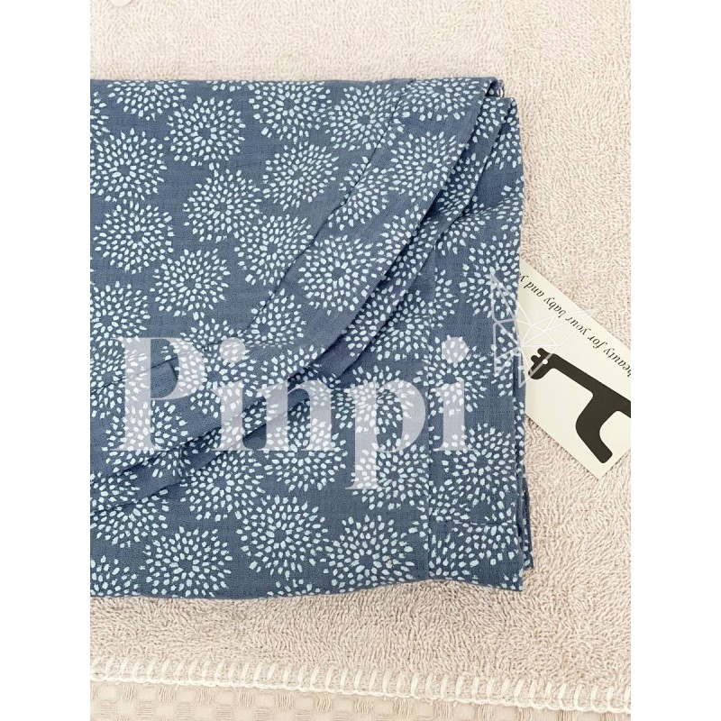 Toquilla Volante Acqua Cream La Giraffa Bianca e Blu