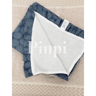 Toquilla Volante Acqua Cream La Giraffa Bianca e Blu