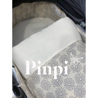 Saco para capazo bebé Acqua Cream La Giraffa Bianca e Blu Saco para capazo bebé Acqua Cream La Giraffa Bianca e Blu