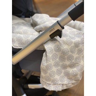 Toquilla Volante Acqua Cream La Giraffa Bianca e Blu Toquilla Volante Acqua Cream La Giraffa Bianca e Blu