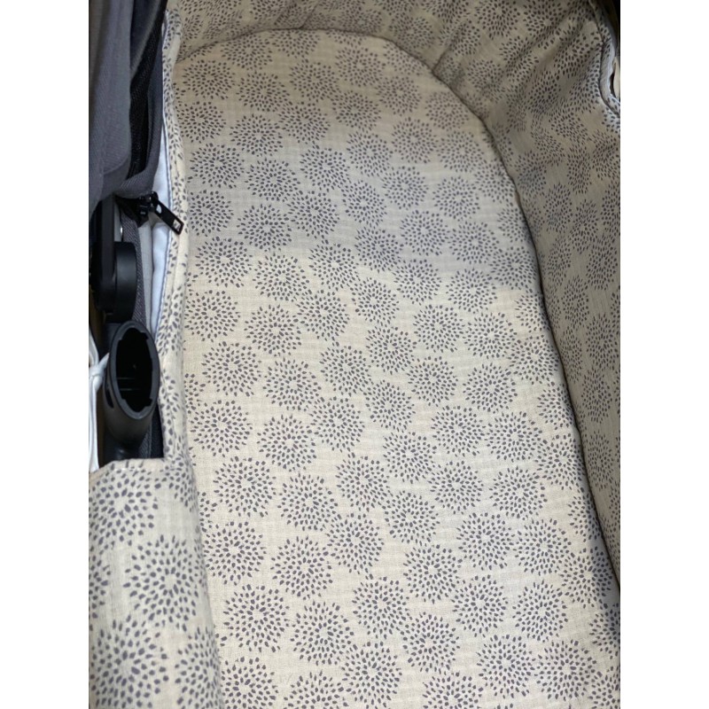 Bajera para capazo Acqua Cream La Giraffa Bianca e Blu Bajera para capazo Acqua Cream La Giraffa Bianca e Blu