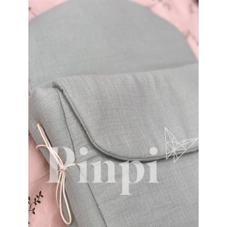 Saco capazo bambula Mint La Giraffa Bianca e Blu Saco capazo bambula Mint La Giraffa Bianca e Blu