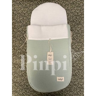 Saco para capazo Gofre Mint La Giraffa Bianca e Blu 123