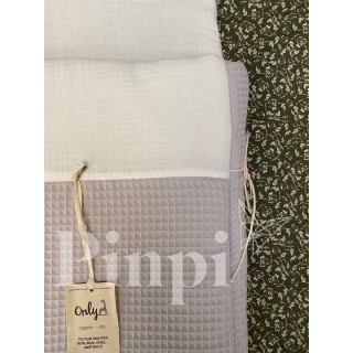 Saco para capazo Gofre Mint La Giraffa Bianca e Blu