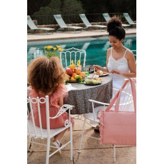 Bolso Canastilla Kiss Volante La Giraffa Bianca e Blu Bolso Canastilla Kiss Volante La Giraffa Bianca e Blu