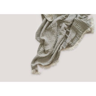 Manta de lino y algodón Mellow Kale Garbo&Friends Manta de lino y algodón Mellow Kale Garbo&Friends