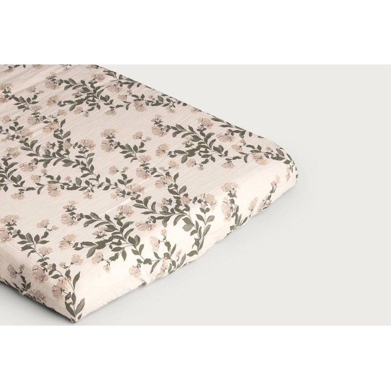 Sábana bajera de muselina para cuna y maxicuna Madreselva Garbo&Friends Sábana bajera de muselina para cuna y maxicuna Madreselva Garbo&Friends