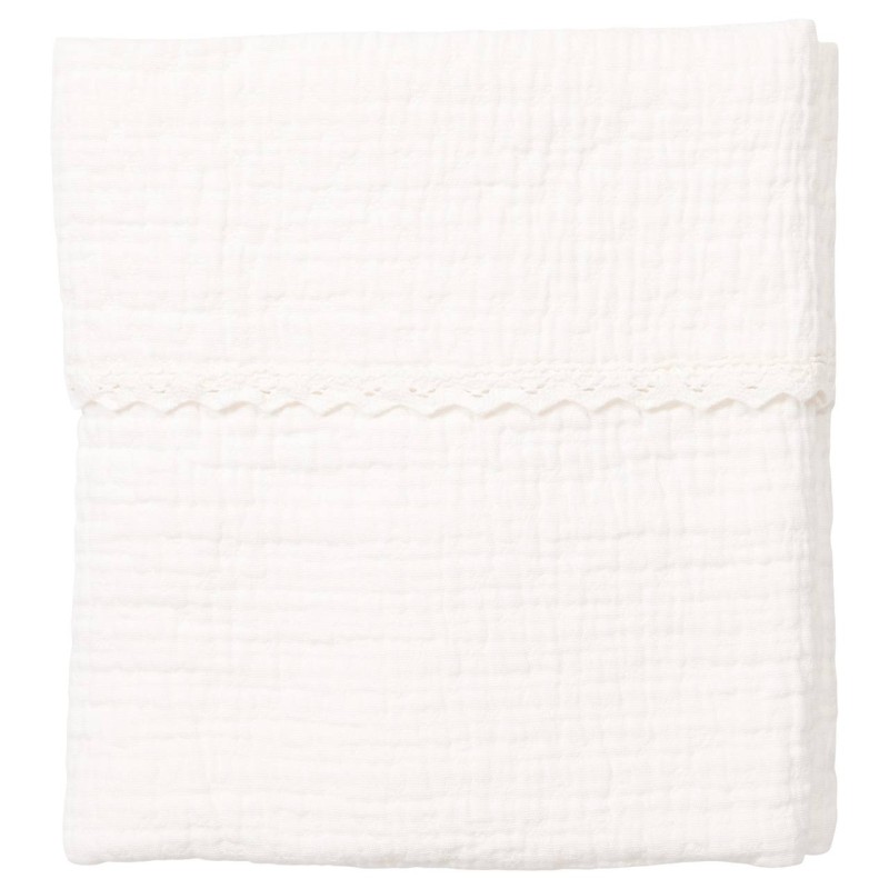Manta para cuna Elba White Koeka Manta para cuna Elba White Koeka