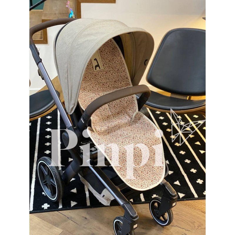 Colchoneta para silla Joolz HUB+ Lily Flores La Giraffa Bianca Colchoneta para silla Joolz HUB+ Lily Flores La Giraffa Bianca