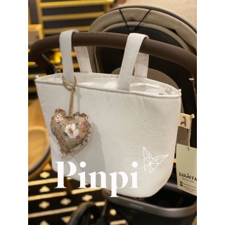 Colgante corazón Candela Moca La Giraffa Bianca e Blu