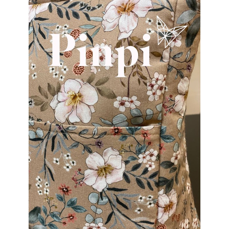 Bolsa walk bolsillos Candela Moca La Giraffa Bianca e Blu