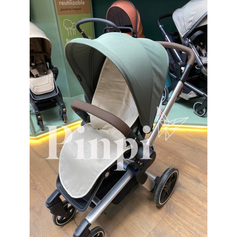 Colchoneta para silla Joolz HUB+ Tulip Lino La Giraffa Bianca e