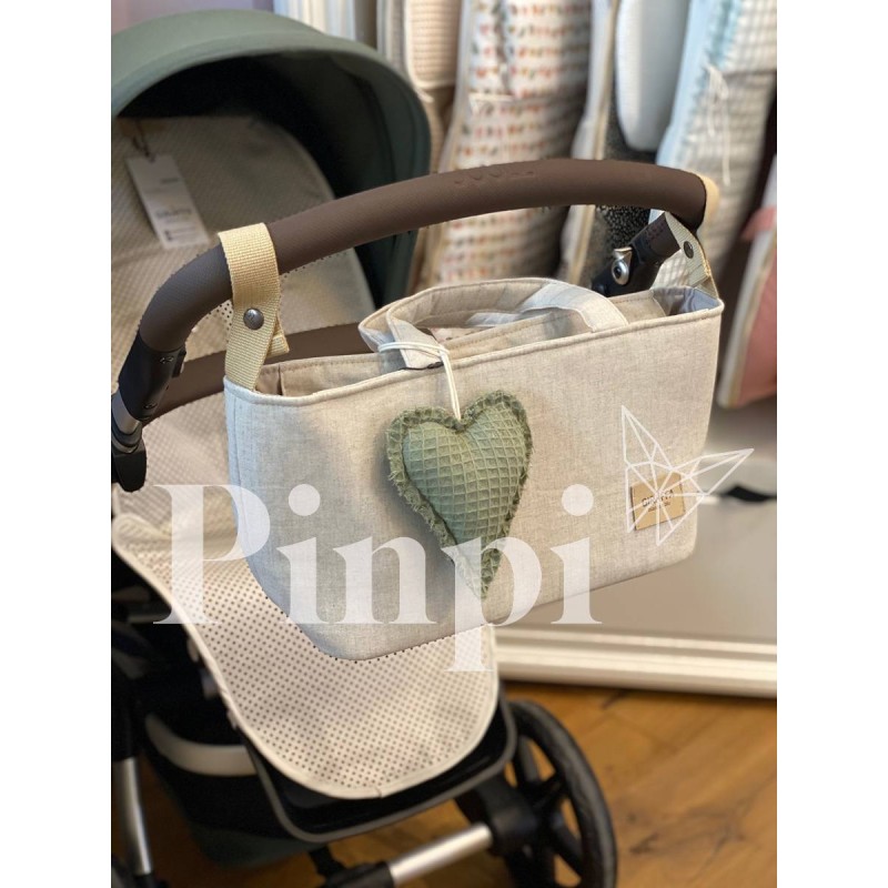 Bolsa MiniBag Lino Beige La Giraffa Bianca e Blu