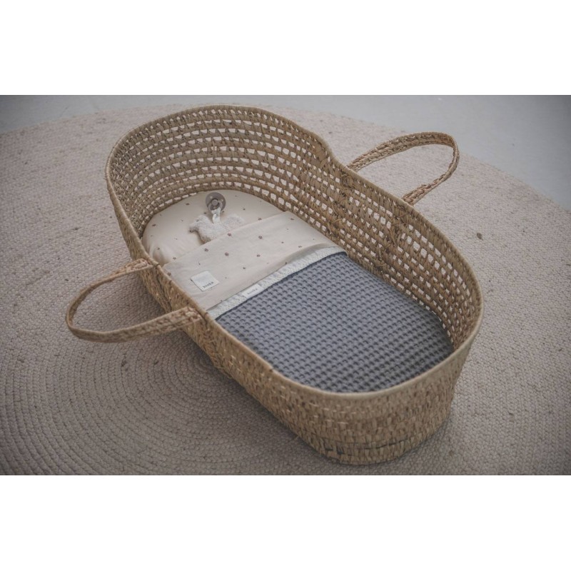 Manta para capazo y minicuna Antwerp Steel Grey