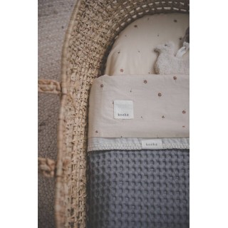 Manta para capazo y minicuna Antwerp Steel Grey