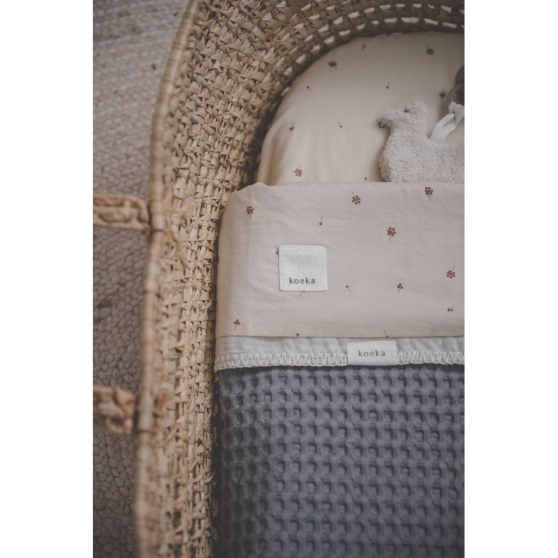 Manta para capazo y minicuna Antwerp Steel Grey