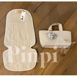 Colchoneta funda para silla JOOLZ AER Lino Beige Colchoneta funda para silla JOOLZ AER Lino Beige