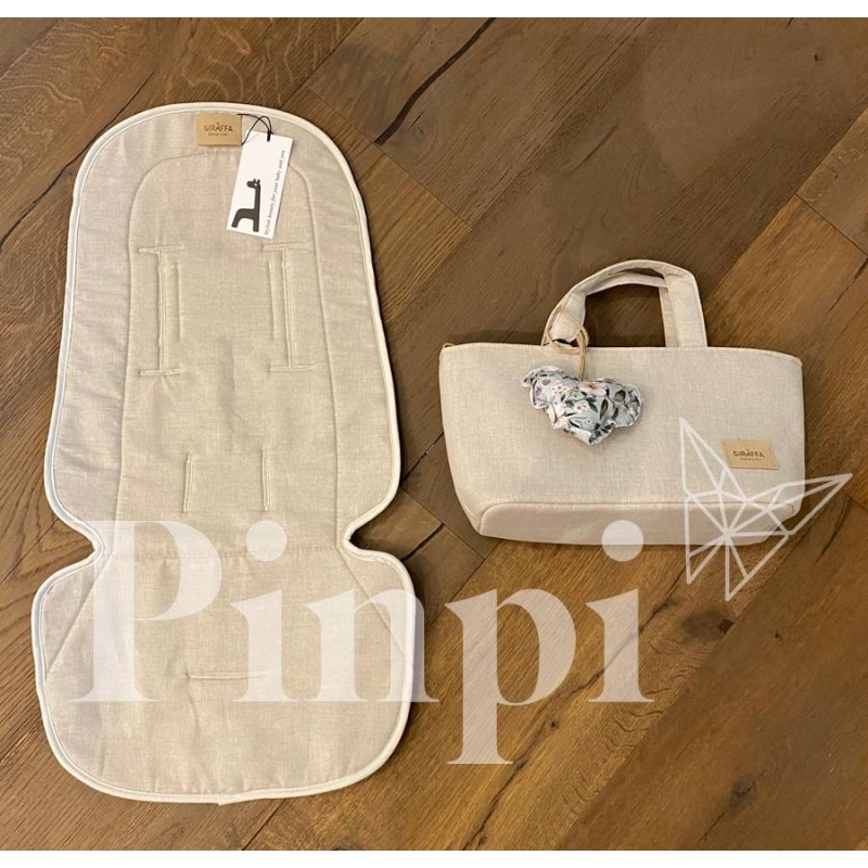 Colchoneta funda para silla JOOLZ AER Lino Beige Colchoneta funda para silla JOOLZ AER Lino Beige