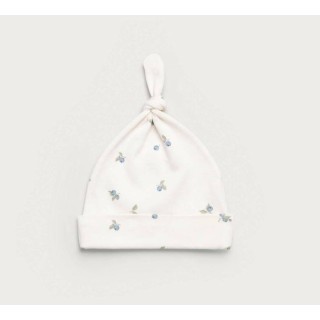 Gorrito primera puesta punto de jersey Blueberry
