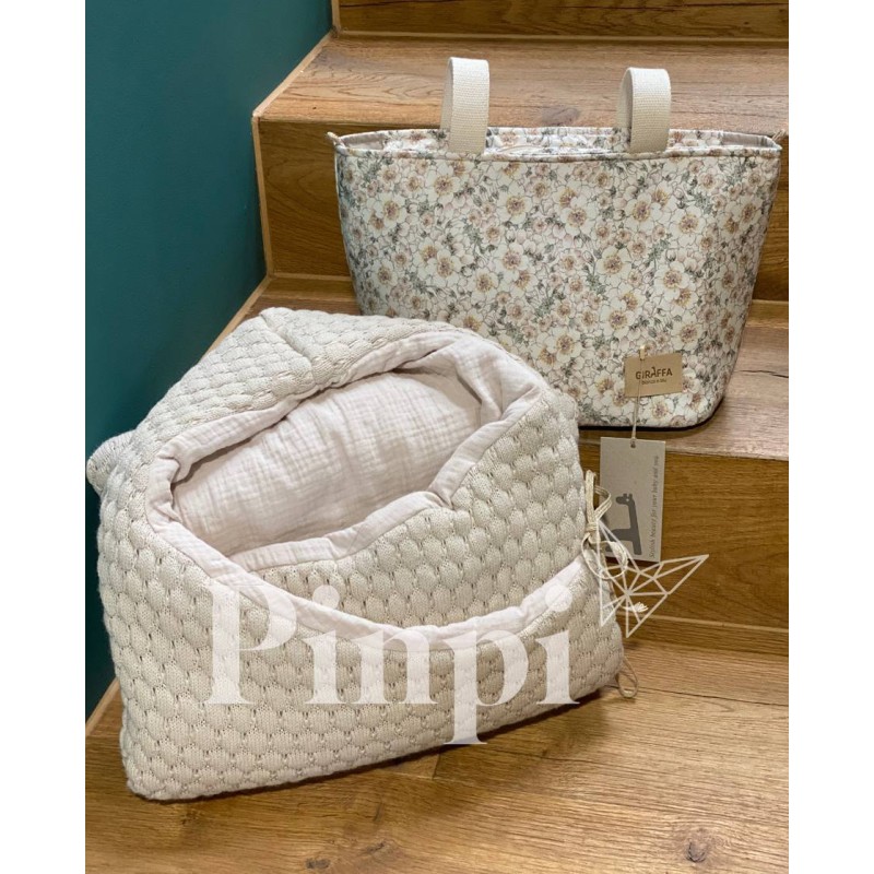 Saco capazo capucha Donatello Piedra