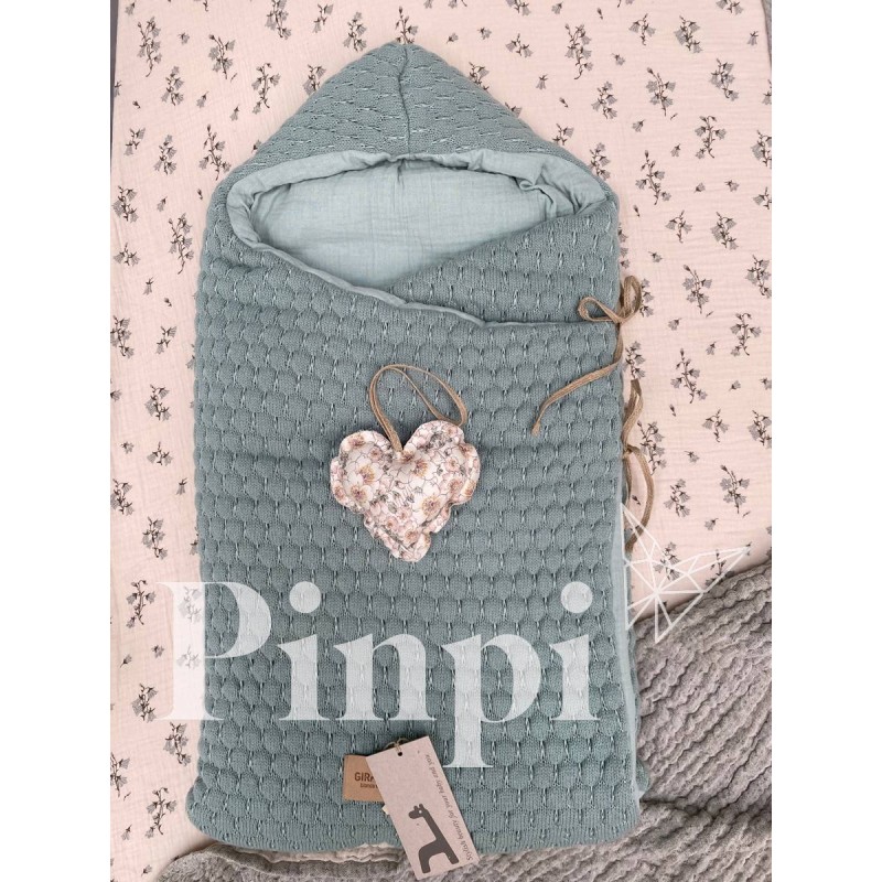 Saco capazo capucha Donatello Menta Saco capazo capucha Donatello Menta