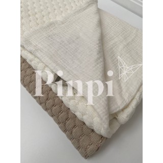 Mantita punto Donatello Piedra bambula