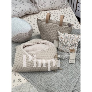 Saco capazo capucha Donatello Piedra