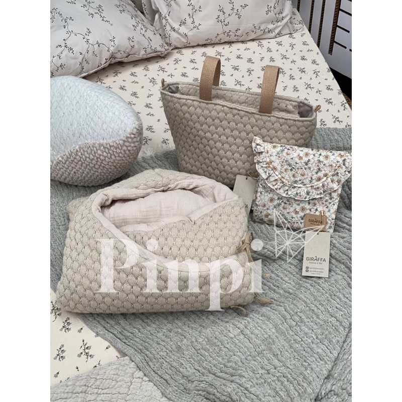 Saco capazo capucha Donatello Piedra