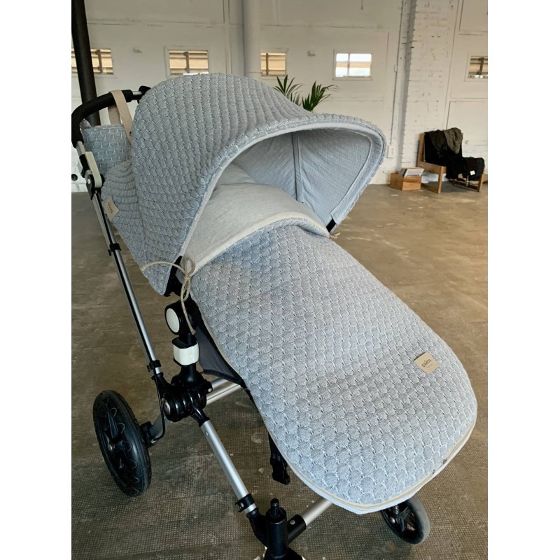 Saco para silla Donatello Punto Gris La Giraffa Bianca e Blu Saco para silla Donatello Punto Gris La Giraffa Bianca e Blu