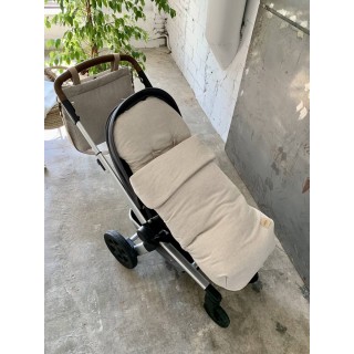 Saco para silla Tulip Lino Beige La Giraffa Bianca e Blu Saco para silla Tulip Lino Beige La Giraffa Bianca e Blu