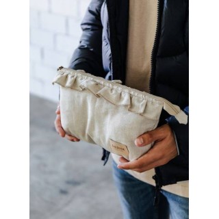 Neceser Volante Tulip Lino La Giraffa Bianca e Blu Neceser Volante Tulip Lino La Giraffa Bianca e Blu