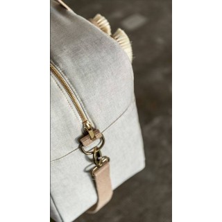 Canastilla Tulip Lino La Giraffa Bianca e Blu Canastilla Tulip Lino La Giraffa Bianca e Blu