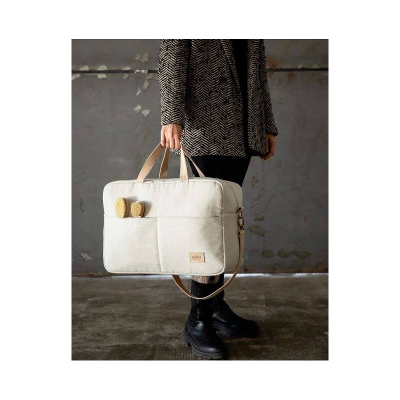 Canastilla Tulip Lino La Giraffa Bianca e Blu Canastilla Tulip Lino La Giraffa Bianca e Blu