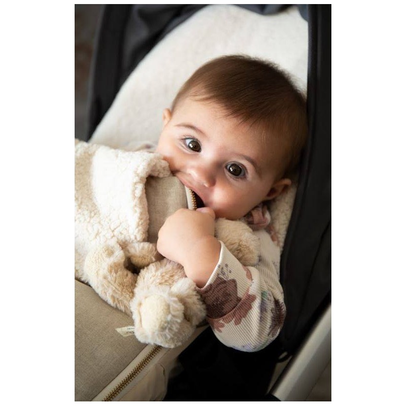 Saco para silla Tulip Lino Beige interior borreguito La Giraffa Bianca e Blu Saco para silla Tulip Lino Beige interior borreguito La Giraffa Bianca e Blu