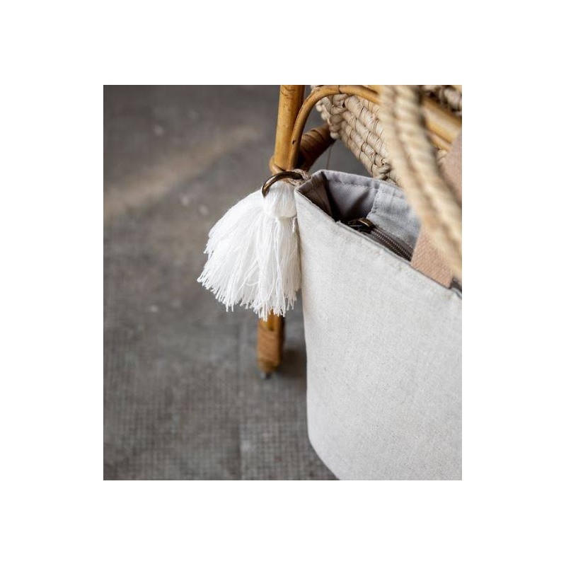 Colgante Borla Menta La Giraffa Bianca e Blu