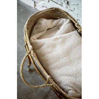 Saco para capazo capucha Borreguito/bambula La Giraffa Bianca e Blu Saco para capazo capucha Borreguito/bambula La Giraffa Bianca e Blu