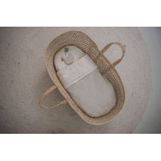 Manta para mini cuna Koeka Olso/teddy sand pebble