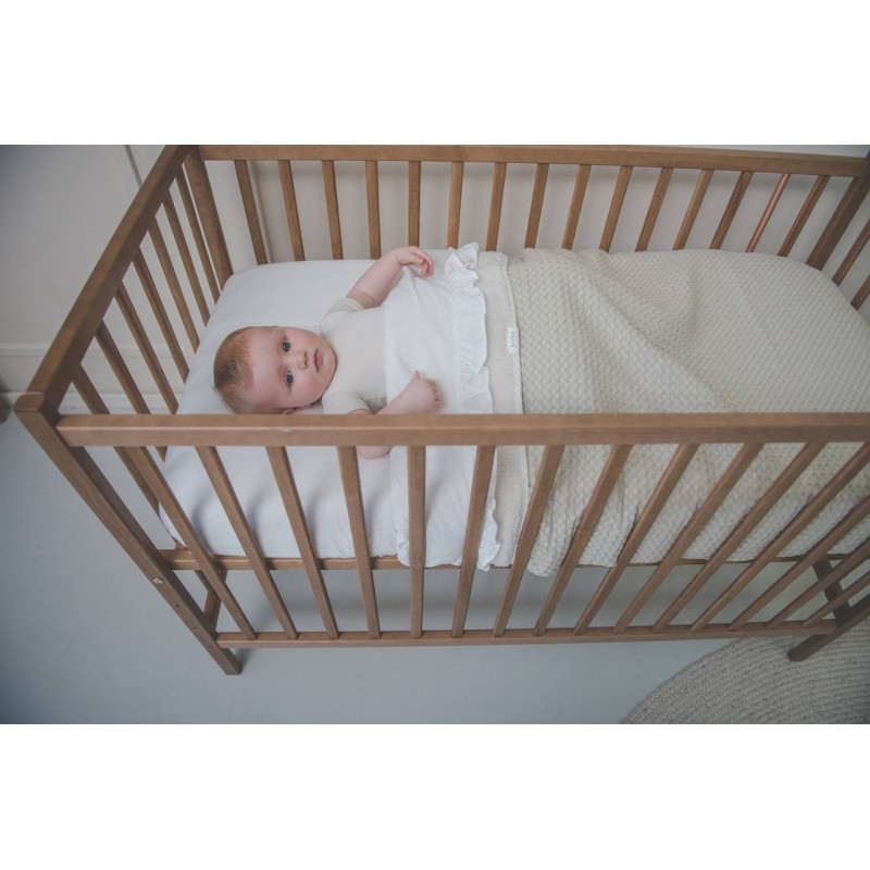 Manta para mini cuna Koeka Olso/teddy sand pebble