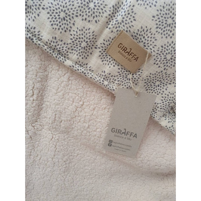 Toquilla Acqua Crema Volante Borrego La Giraffa Bianca e Blu