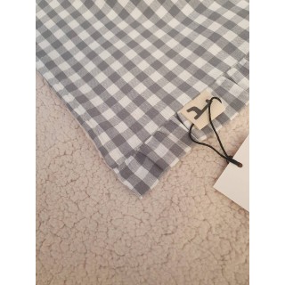 Toquilla Petra Negro Volante Borrego La Giraffa Bianca e Blu