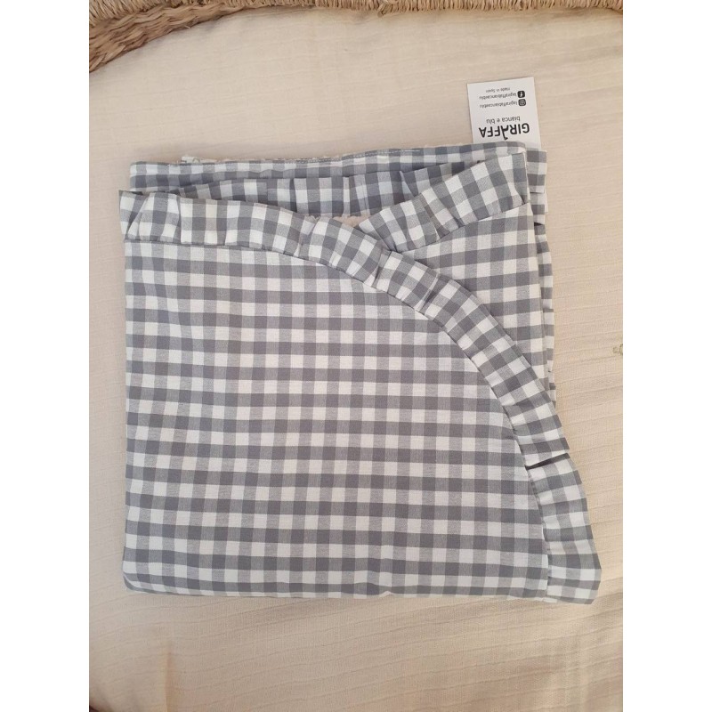 Toquilla Petra Negro Volante Borrego La Giraffa Bianca e Blu