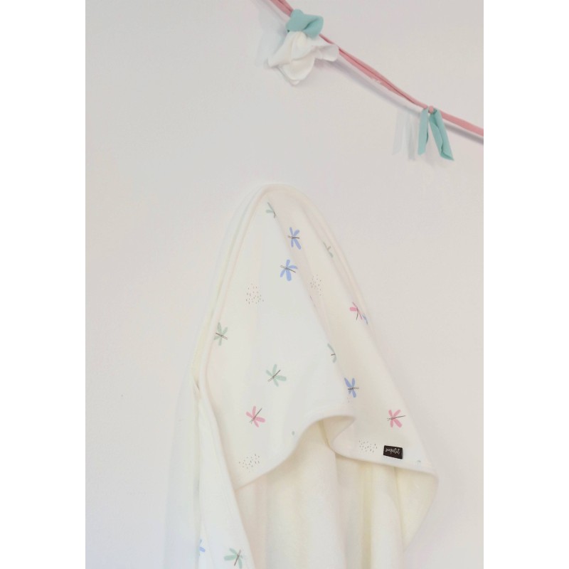 Capa de baño algodón orgánico Libélula Capa de baño algodón orgánico Libélula