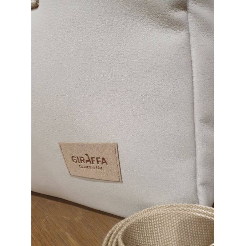 Canastilla Tulip Lino La Giraffa Bianca e Blu
