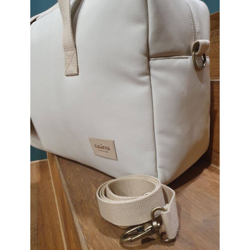 Canastilla Tulip Lino La Giraffa Bianca e Blu