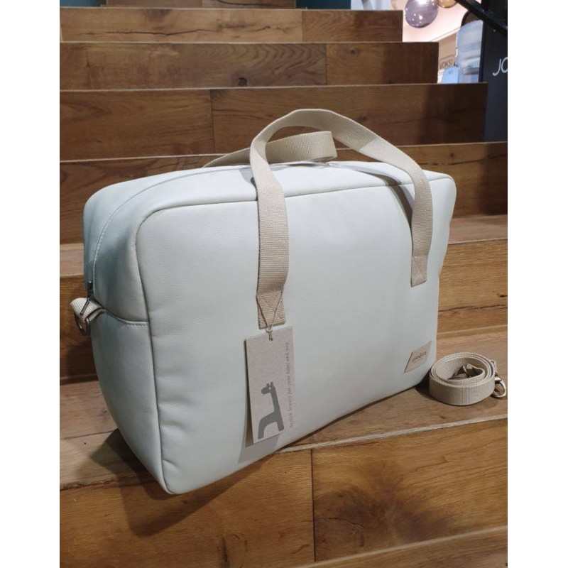 Canastilla Tulip Lino La Giraffa Bianca e Blu