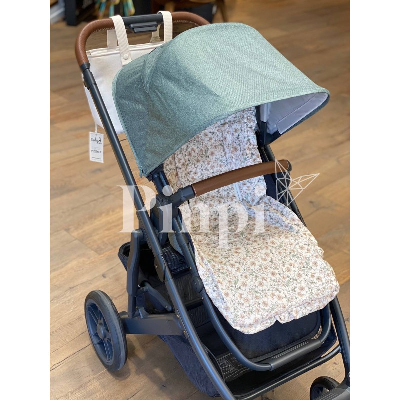 Colchoneta recta volante universal Yoko La Giraffa Bianca e Blu Colchoneta recta volante universal Yoko La Giraffa Bianca e Blu