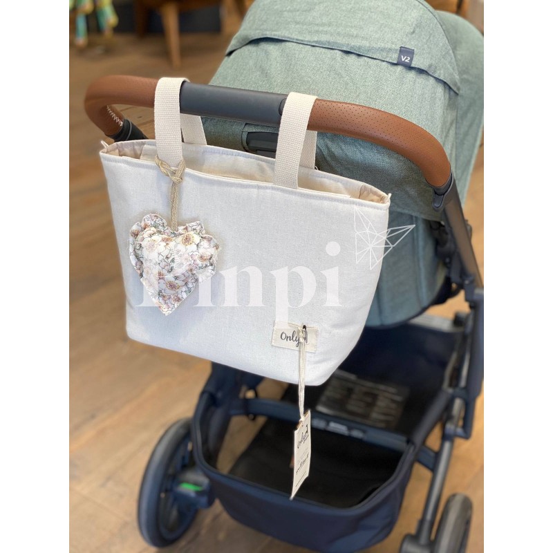 Bolsa Two Essenza crudo La Giraffa Bianca e Blu