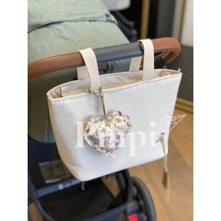 Bolsa Two Essenza crudo La Giraffa Bianca e Blu