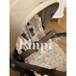 Colchoneta recta volante universal Melissa La Giraffa Bianca e Blu Colchoneta recta volante universal Melissa La Giraffa Bianca e Blu